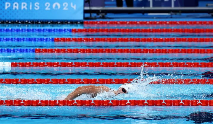 katie ledecky of united states in action paris la defense arena nanterre france august 02 2024 photo reuters