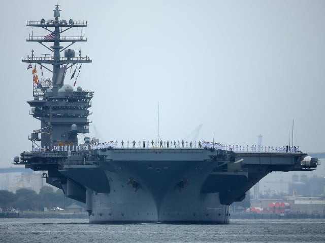 sailors man the rails as aircraft carrier uss nimitz with carrier strike group 11 and some 7 500 sailors and airmen depart for a 6 month deployment in the western pacific from san diego california us photo reuters file sailors man the rails as aircraft carrier uss nimitz with carrier strike group 11 and some 7 500 sailors and airmen depart for a 6 month deployment in the western pacific from san diego california us photo reuters file