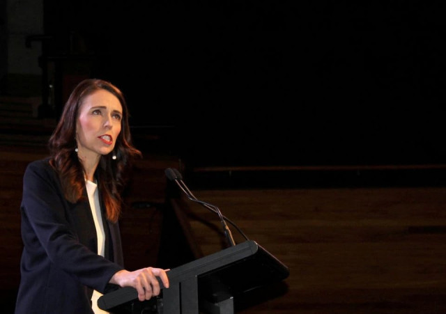 prime minister jacinda ardern addresses supporters at a labour party event in wellington new zealand october 11 2020 photo reuters prime minister jacinda ardern addresses supporters at a labour party event in wellington new zealand october 11 2020 photo reuters