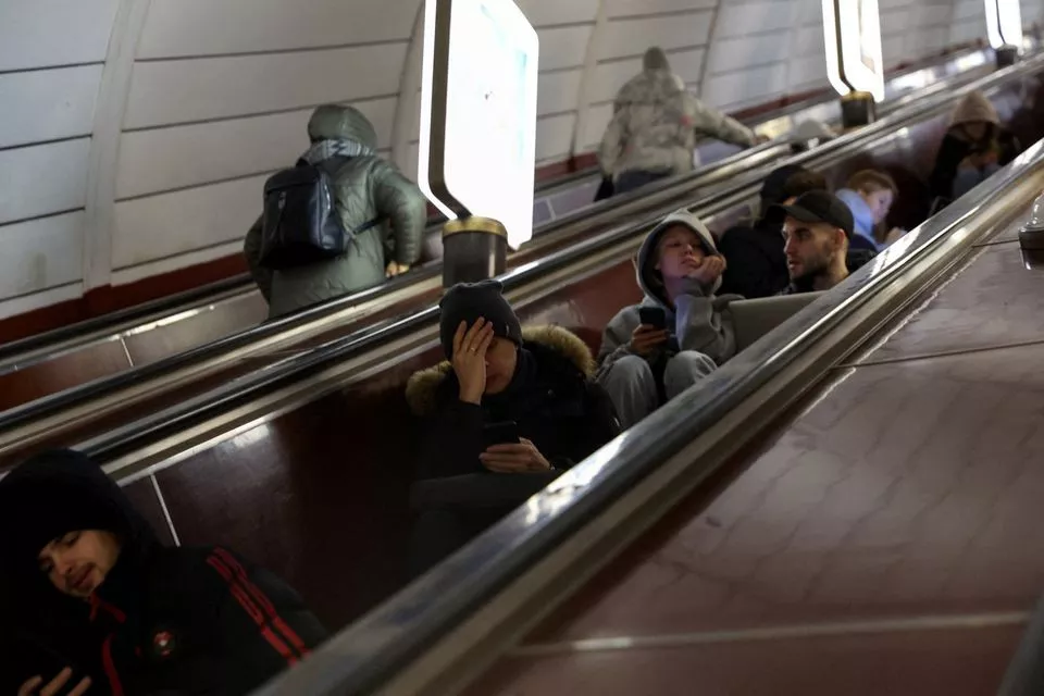 people take shelter inside the metro station amid russian missile attacks in kyiv ukraine december 5 2022 photo reuters people take shelter inside the metro station amid russian missile attacks in kyiv ukraine december 5 2022 photo reuters