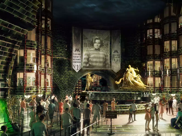 the wizarding world of harry potter ministry of magic concept art at universal epic universe photo universal creative