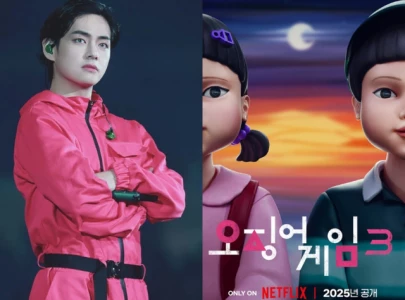 squid game stars lee jung jae and wi ha joon address speculation about bts s v joining next season