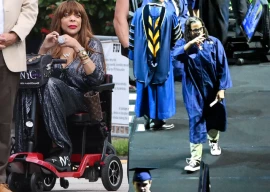 wendy williams shines in sparkly dress at son kevin jr s graduation cries tears of joy