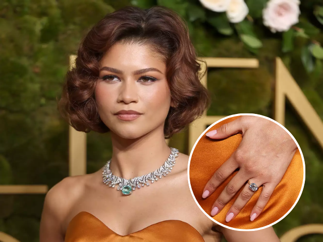 Zendaya نے 2025 گولڈن گلوبز میں شاندار رنگ کے ساتھ منگنی کی افواہوں کو ہوا دی