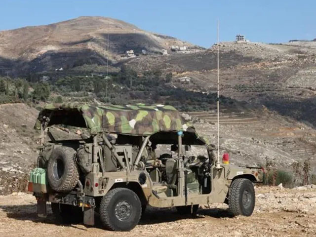 israeli forces near majdal shams in the occupied golan heights on sunday photo bbc