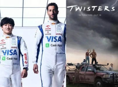 daniel ricciardo and yuki tsunoda s cars feature twisters theme at british grand prix