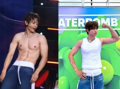 shinee s minho breaks the internet with electrifying waterbomb performance