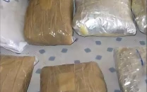 seven held as anf seizes 153kg of drugs in six operations across pakistan