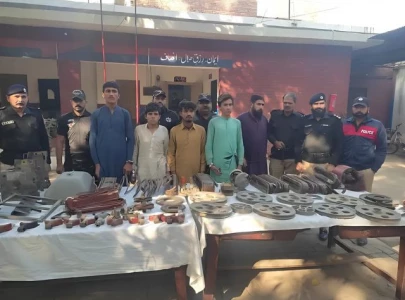 five held for stealing railway equipment