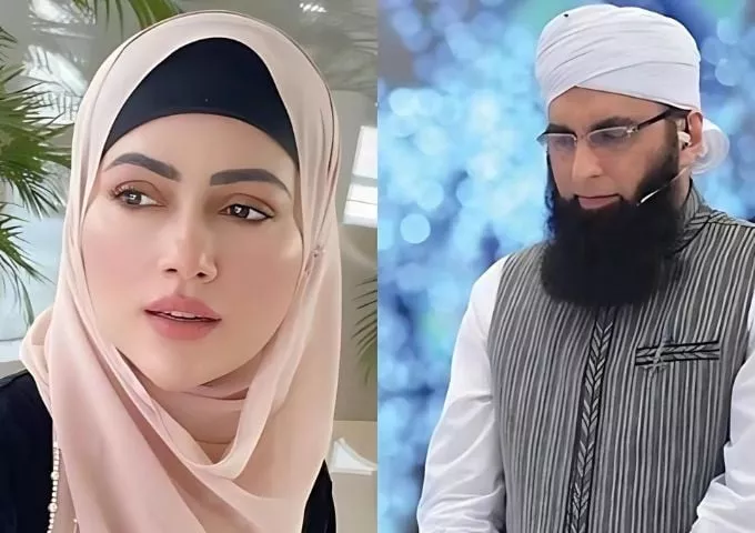 sana khan shares how husband mufti anas s prayers for junaid jamshed inspired her
