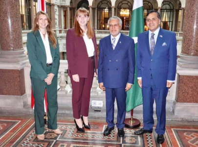 dpm ishaq dar meets uk counterpart focuses on climate action and trade