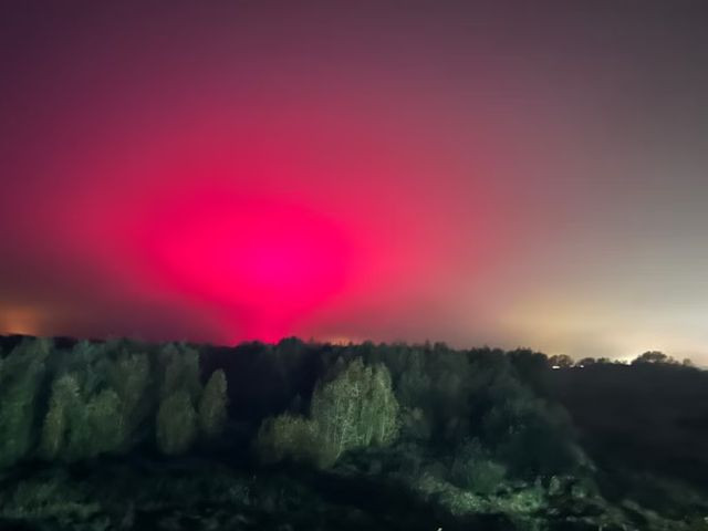 tomato factory s led lights mistaken for northern lights by local woman image dee harrison