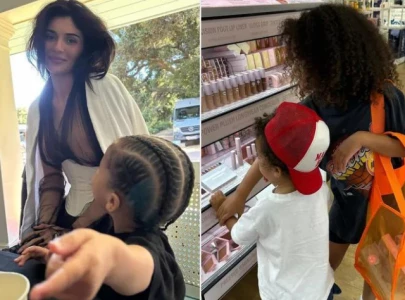 kylie jenner shares candid moments with kids aire and stormi in lost files photo dump