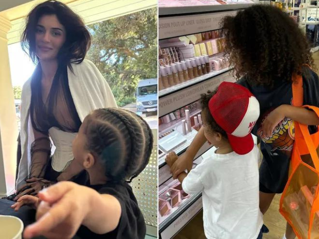 kylie jenner shares candid moments with kids aire and stormi in lost files photo dump