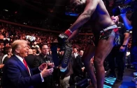 watch jon jones hands ufc title belt to trump after victory over miocic