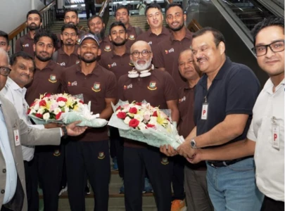 watch bangladesh team welcomed home after historic series win against pakistan
