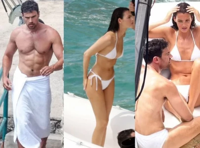 leonardo dicaprio s girlfriend vittoria ceretti films steamy dolce gabbana ad with theo james