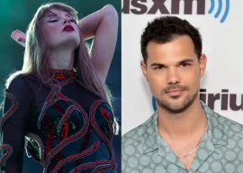 taylor swift supported by ex taylor lautner at wembley concert