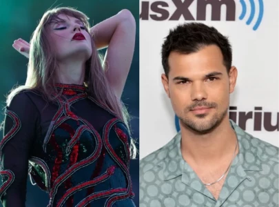 taylor swift supported by ex taylor lautner at wembley concert