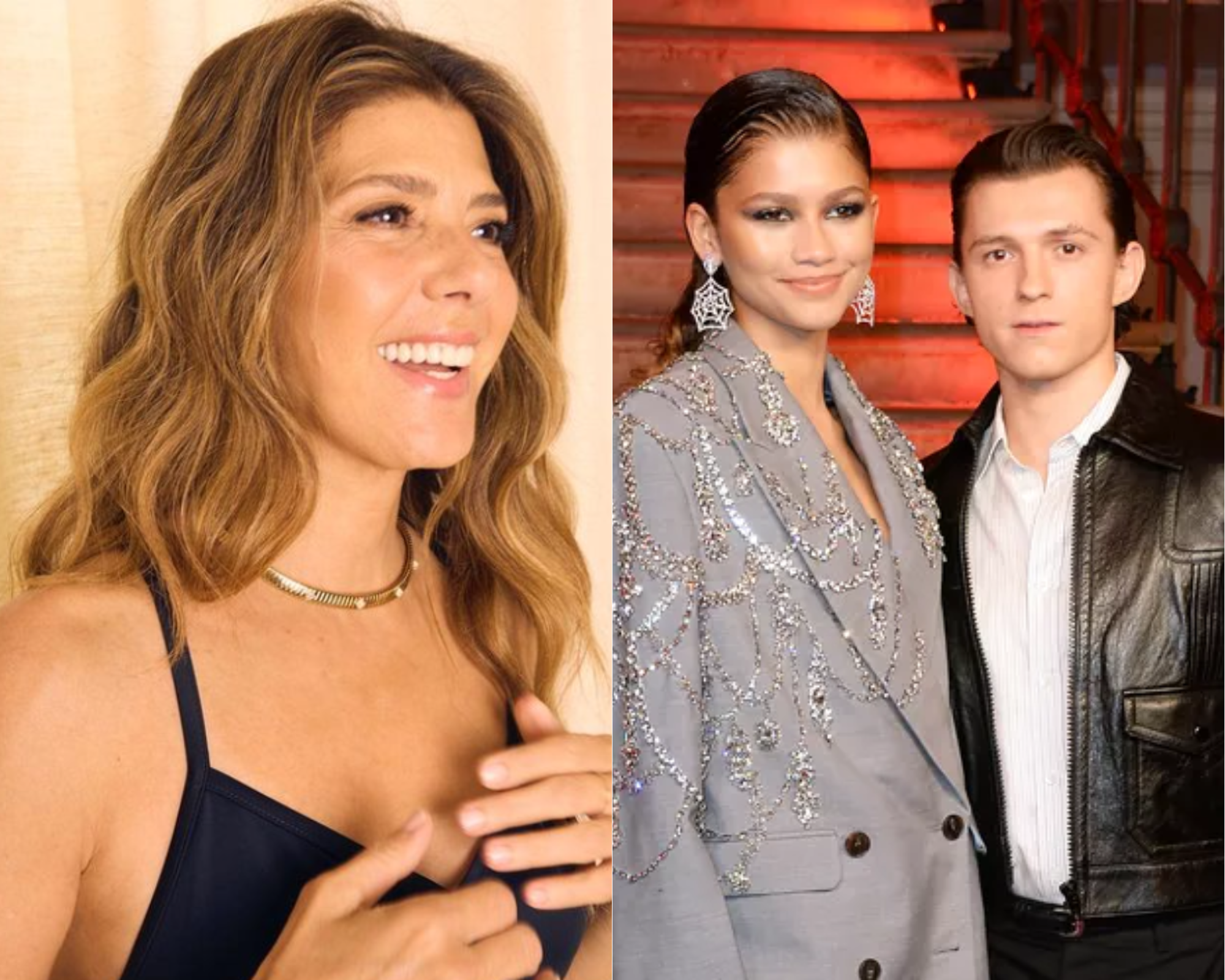 marisa tomei congratulates spider man co stars tom holland and zendaya on engagement