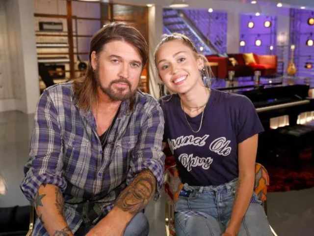 miley and billy ray cyrus