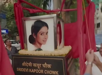 watch boney kapoor and khushi kapoor inaugurate sridevi chowk in mumbai