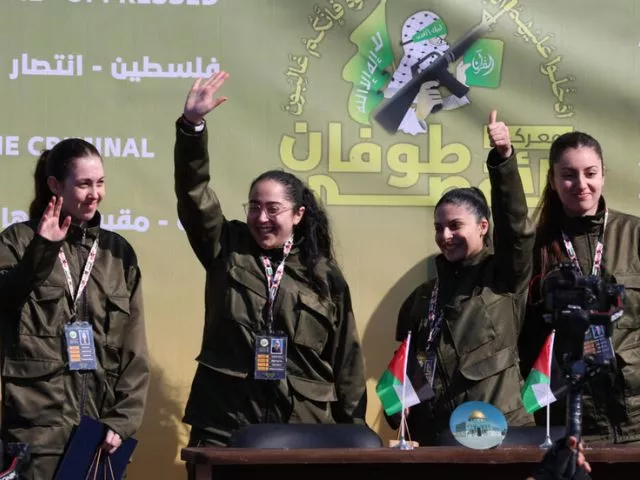 four israeli female hostages released by hamas return to israel