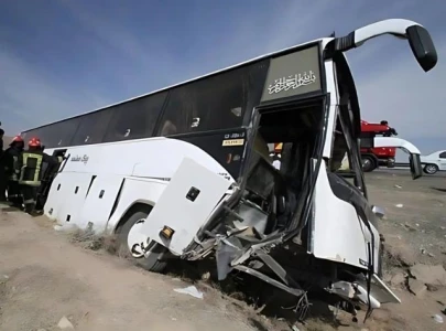 at least ten dead and 41 injured after bus overturns in iran