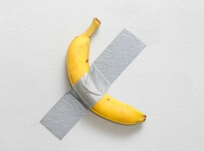 duct taped banana art back at auction now valued up to 1 5 million