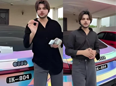 tiktoker arrested in lahore for using forged ik 804 number plate