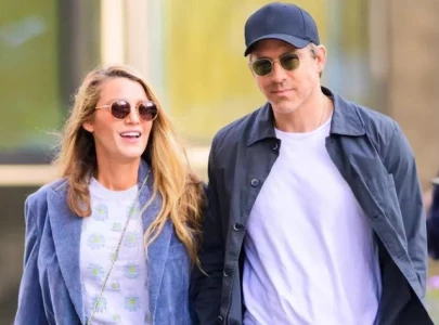 blake lively and ryan reynolds step out in matching blue outfits ahead of 12th anniversary