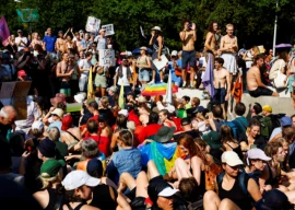 dutch police arrest 370 climate activists after extinction rebellion blocks major highway