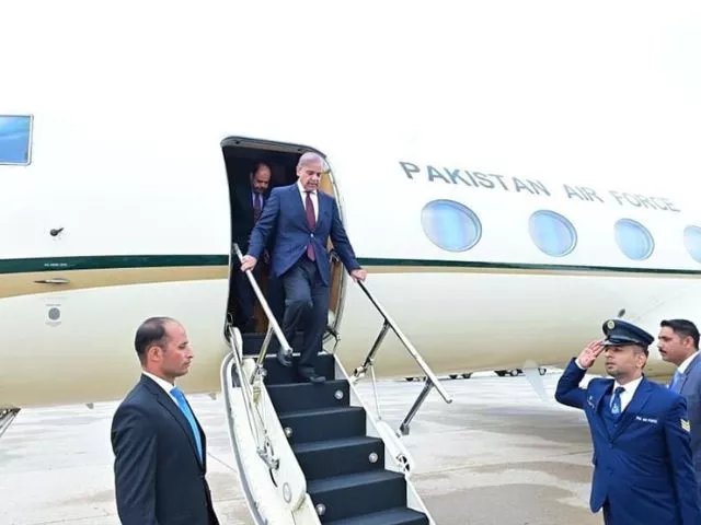 pm shehbaz sharif arrives in new york to attend 79th un general assembly session