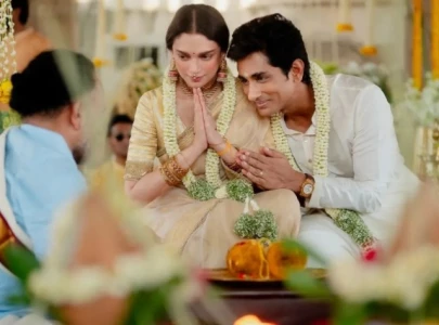 just in aditi rao hydari and siddharth tie the knot in a traditional ceremony