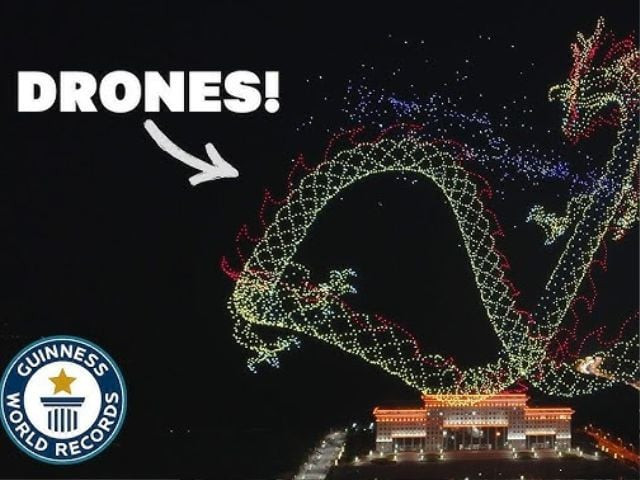 china sets guinness world record with over 10 000 drones in shenzhen light show