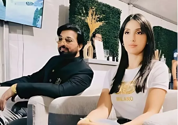 watch nora fatehi and saud qasmi spotted together in dallas