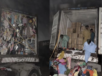 smuggled electronics seized concealed in second hand clothes