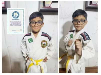 six year old boy sets guinness world record