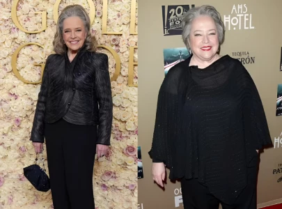 kathy bates golden globes presentation sparks buzz she needs to slow down on the ozempic
