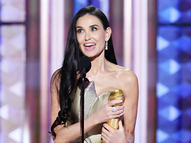 demi moore wins best performance by a female actor in a motion picture musical or comedy for the substance