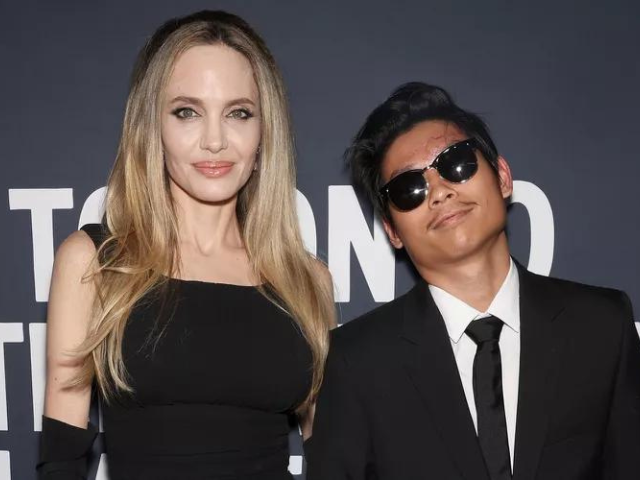 angelina jolie s son pax makes first appearance at tiff since electric bike accident