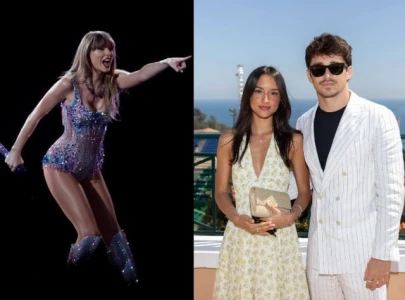 charles leclerc attends taylor swift s eras tour with girlfriend alexandra saint mleux