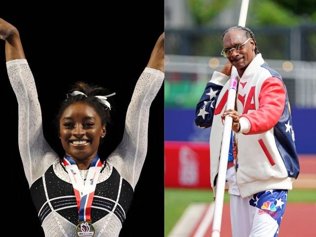 Simone Biles celebrates her father’s 75th birthday at the Olympics with a special gift from Snoop Dogg