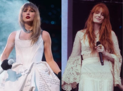 taylor swift brings out florence welch for florida performance at wembley stadium watch