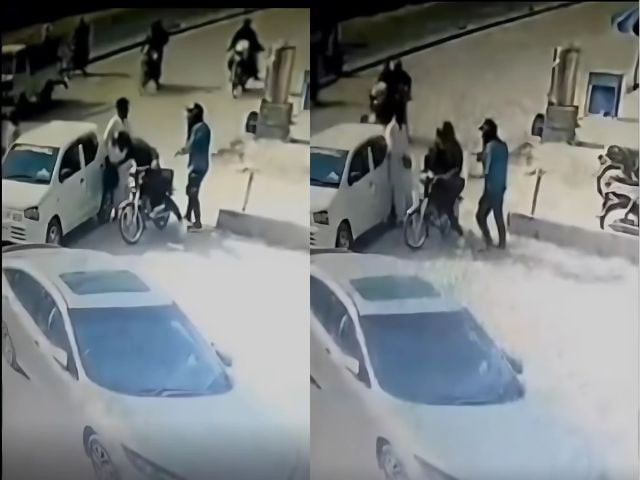 watch robbers snatch rs5 5mln from citizen in karachi s quaidabad