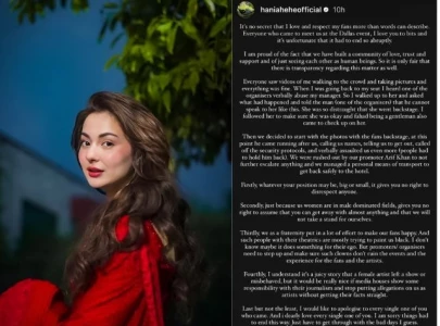 hania aamir opens up about leaving dallas meet and greet abruptly