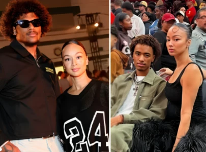 media personality draya michele seen courtside supporting nba star jalen green