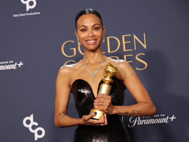 Zoe Saldana, wins Best Performance by a Female Actor in a Supporting Role in any Motion Picture award for 