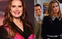 brooke shields reveals prank to make matthew perry laugh on friends i just wanted to be funny