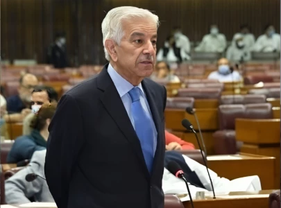 khawaja asif terms political clash a response to opposition s statements and slogans
